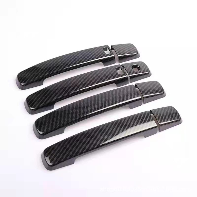 Toworldit 8pcs/Set ABS Exterior Door Handle Decoration Trim Cover Compatible