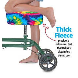 Top Glides Special Edition Memory Foam Knee Walker Pads (Rainbow)