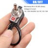 Taiss 2pcs Toggle Switch SPST 2 Position Latching ON/Off 6A