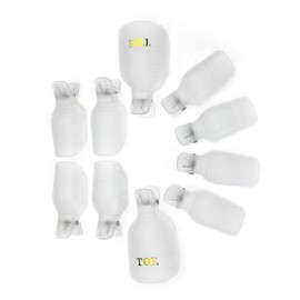 Gel-Nagellackentferner, wiederverwendbar, Soak-Off-Clip-Kappen, Nagelkunst-Entferner für Zehennägel, 10 Stück