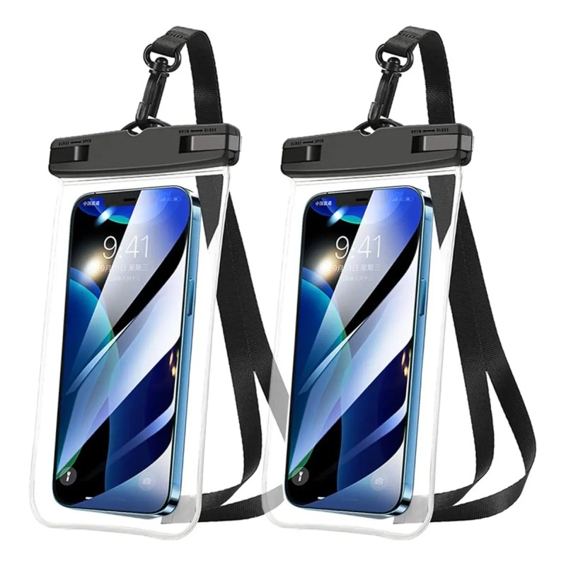 2pz Funda Bolsa Protectora Impermeable Para Teléfono Móvil