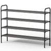 Kitsure Extra-Long Shoe Rack for Closet, Shoe Organizer for Front