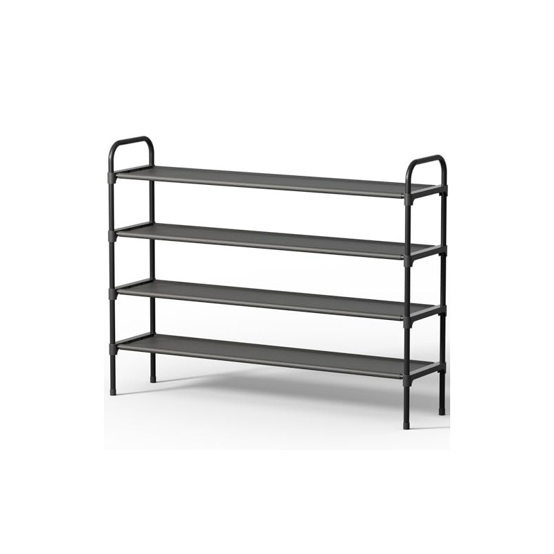 Kitsure Extra-Long Shoe Rack for Closet, Shoe Organizer for Front