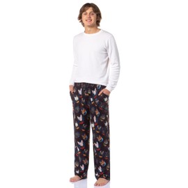 Star Trek The Next Generation TNG Men's Cat Sleep Tossed Print Pajama Pants for Adults (Small)