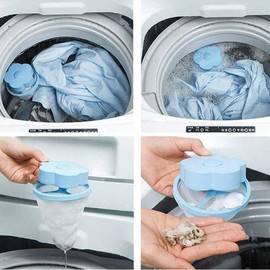 Washing Machine Lint & Hair Catcher Mesh Filter Pink Remover BL09008 100ea