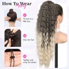 Isaic 26Inch Drawstring Ponytail Extensions for Women, Synthetic Long Curly