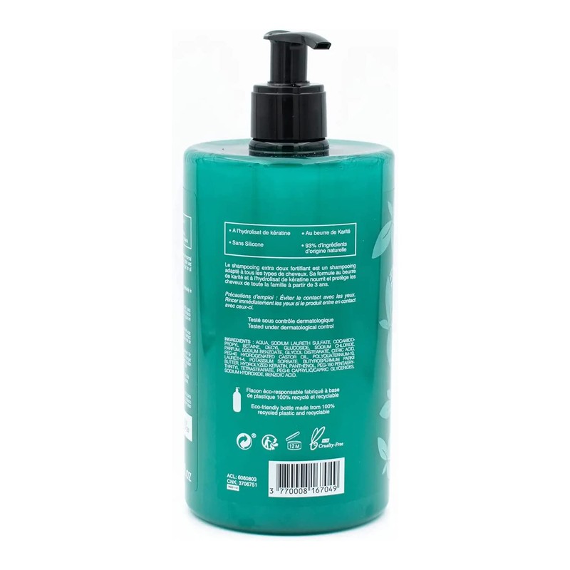 BeauTerra Shampoo Fortificante Extra Suave con hidrolizado de queratina. Shampoo