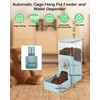 Hanging Automatic Pet Food Dispenser, Auto Gravity Rabbit Ferret Bunny