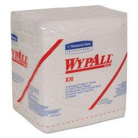 Kimberly-Clark Professional 412-41200 Wypall X70 Workhorse Rags 1-4 Fold White - Case of 12