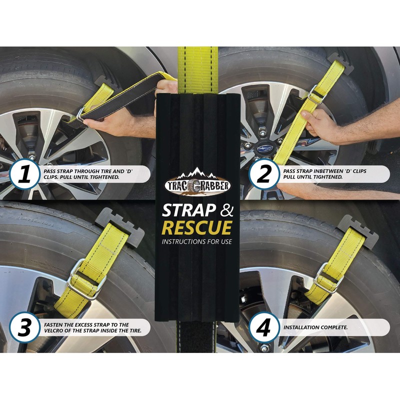 TRACGRABBER Tire Traction Device for Oversized Tires on Trucks/SUVs, Set