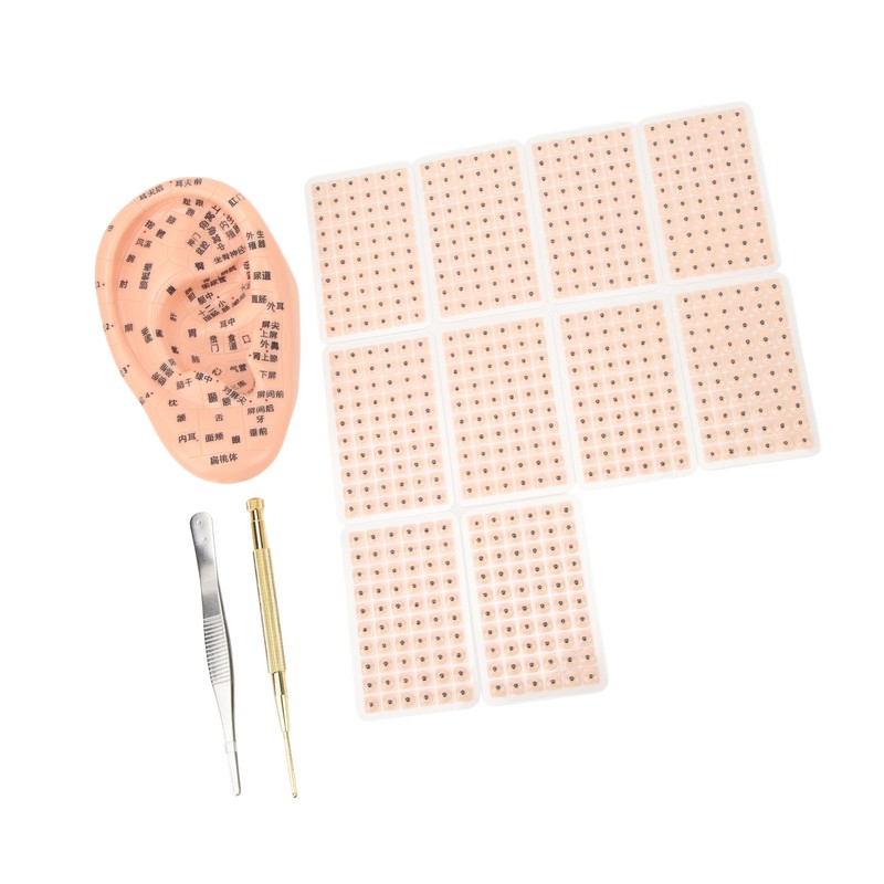 600Pcs Acupressure Ear Beads Massage Acupoint Pressure Stimulation Paste Ear