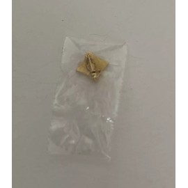 Unbranded Navy Blue Gold Tone Diamond Shaped Pin