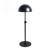 Black Half Circle Metal Adjustable hat Display Stand Racks
