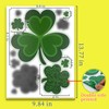 Oeyliz St Patricks Day Window Clings Shamrock Window Stickers St