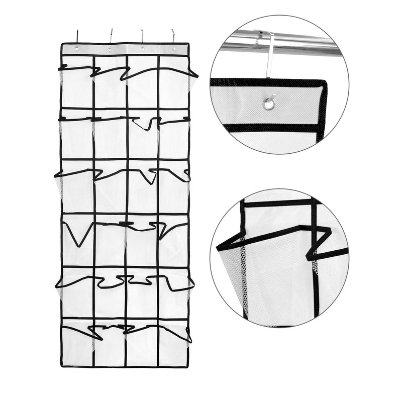 QWORK® Door Hanging Storage, 24 Large Pockets, Over The Door