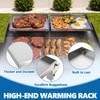 Reversible Griddle Warming Rack/Shelf for Blackstone 28" Griddle, 2-Pack SS