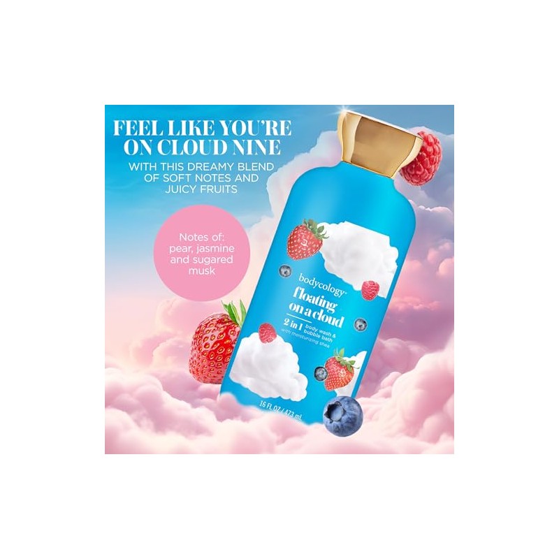 Bodycology 2 en 1 Body Wash Baño de Burbujas, Floating
