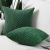 Madizz Set of 2 Decorative Pillow Covers Soft Corduroy Luxury