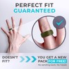 ThunderFit - Anillo de silicona para hombre, borde escalonado, alianza