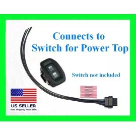 fits Jeep Wrangler Power Top Switch Connector Plug Wiring Pigtail Harness JL