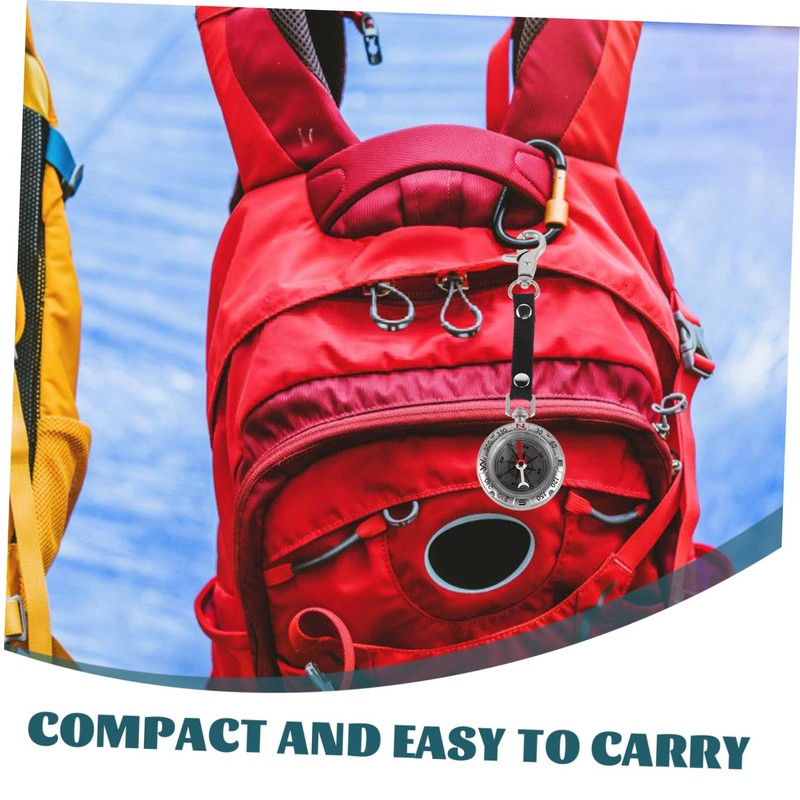 GRIRIW Reliable Keychain Compass with Easy to Read Dial Durable