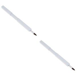 FOMIYES 2pcs Portable Makeup Brush Retractable Lip Brush Nylon Fiber Makeup Tool Kit Lip Applicator