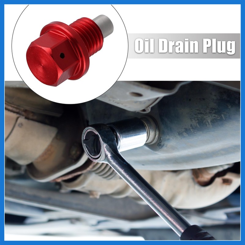 VekAuto 1 Set M12x1.5 Car Magnetic Oil Drain Plug Bolt