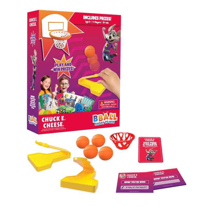 Wilder Chuck E. Cheese Basketball Tabletop Game Includes 15 Prizes