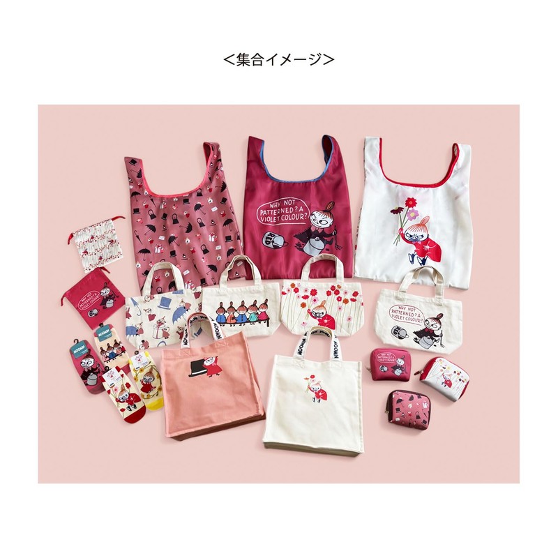 Small Planet Moomin Character Socks Flower Field