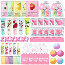 55PCS Spa Skincare Set for Kids,Spa Party Favors Supplies For Teens 10-12, Easter Basket Stuffers, Small Gifts, Galentines Gifts,Bulk Gift For Girls Ages 8-12