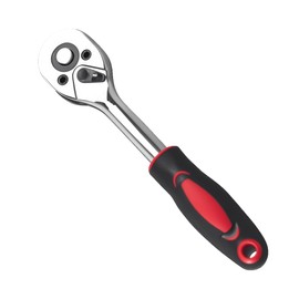 1/4" Drive Ratchet Wrench Set, 24-Tooth Quick-Release Socket Ratchet with Anti-Slip Grip, Reversible Torque Wrench for Car Repair, Furniture Assembly & Auto Maintenance Tools Professional Garage/Home