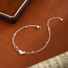 Silver Anklet Bracelets for Women,Dainty Layer Anklets for Women Trendy
