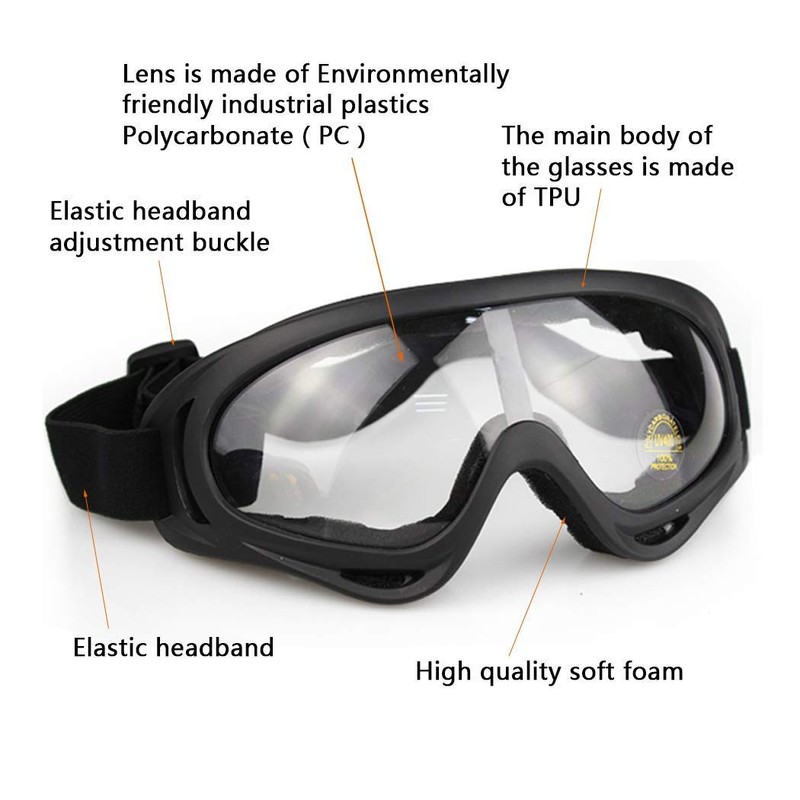 AOUTACC Airsoft Mask and Goggles Set, Half Face Full Steel