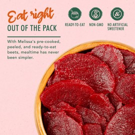 Melissa's Steamed Baby Beets - Pre-Cooked, Ready-to-Eat, 3 Pack (8oz Each) - Sweet, Earthy Flavor & Nutritious Produce