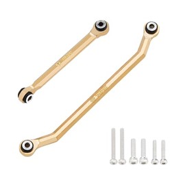 TCRC Brass Steering Links Set for Redcat Ascent-18 1/18 Scale RC Rock Crawler Upgrade Parts,Black Coating