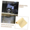 Mobestech 1roll High Hardness Brass Foil Sheet Thick Metal Strip
