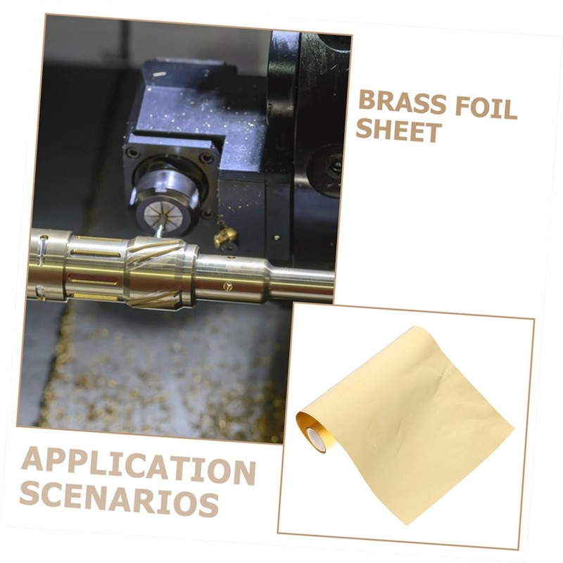 Mobestech 1roll High Hardness Brass Foil Sheet Thick Metal Strip