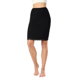 Bellivalini BLV50-176 Women's Comfortable Summer Fashion Underskirt (Black, M)