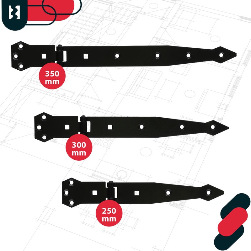 KOTARBAU® Door Hinge Door Hinge Powder Coated Shop Hinge Cross