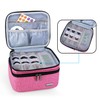 (Double-layer Bag: Fits for 30 bottles, Pink) - Luxja Essential