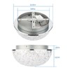 DAKASON LED Ceiling Light Fixture Flush Mount, Crystal Chandelier Modern
