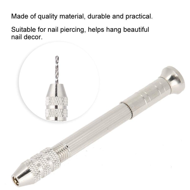 Nail Piercing Tool, Manual Nail Art Piercing Machine Nail DIY