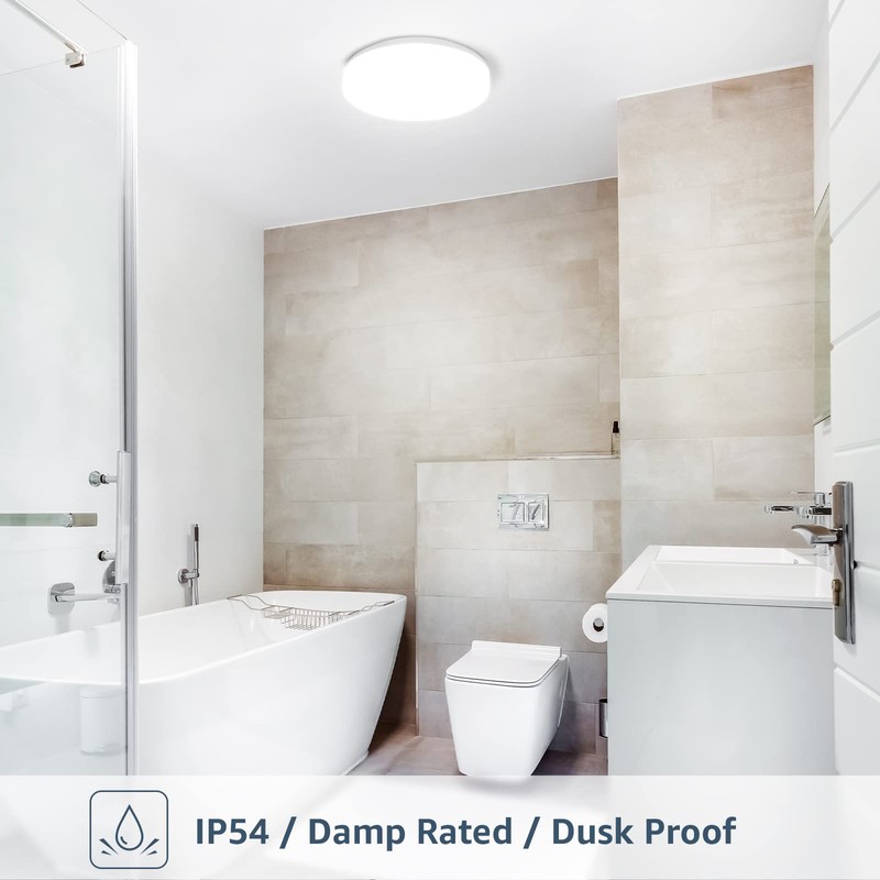Lepro Bathroom Light, 15W 1500lm Ceiling Lights, 100W Equivalent, Waterproof