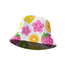 Karactermania Fruits-Bucket Children's Hat, Multi-Colour, 25 x 15 cm, multicoloured, Bucket Children's Hat Fruits