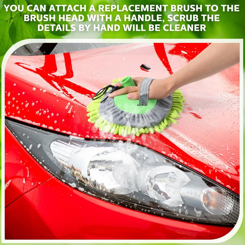 Layhit 5 Pcs Car Wash Mitt Set, Brush Not Included,
