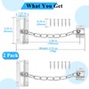 INBOF 2 Pack Door Chain Lock, Premium Chain Door Lock,