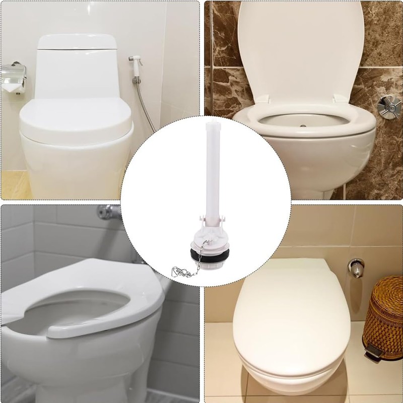 Toilet Drain Valve, Toilet Flapper Flush Valve Universal Tank Fitting