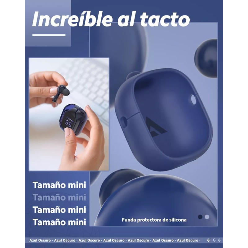 Acefast Audifonos Inalámbricos Pantalla Digital Reducción Ruido Ipx4 Color Azul