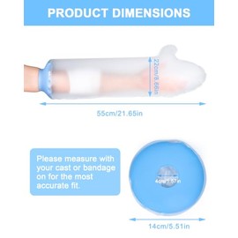 1 Pack Waterproof Arm Cast Cover for Shower and Bath - Adult