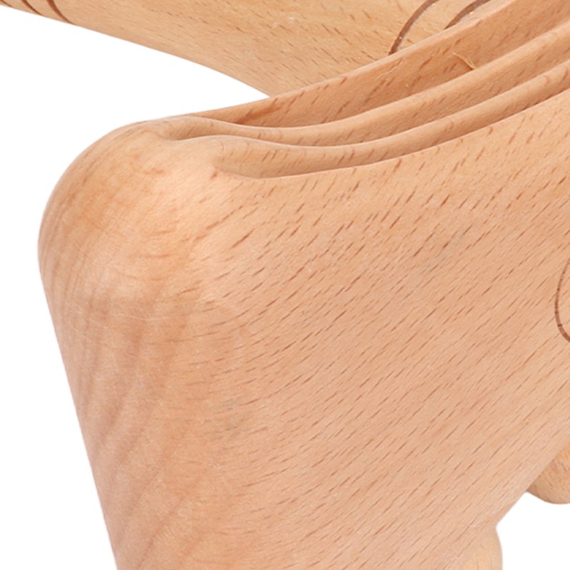 Wooden Gua Sha Tool Portable Rounded Edges Wood Scraping Massage